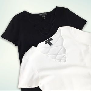 Y2k Spenser Jeremy Scalloped V-Neck Top Bundle Size Medium